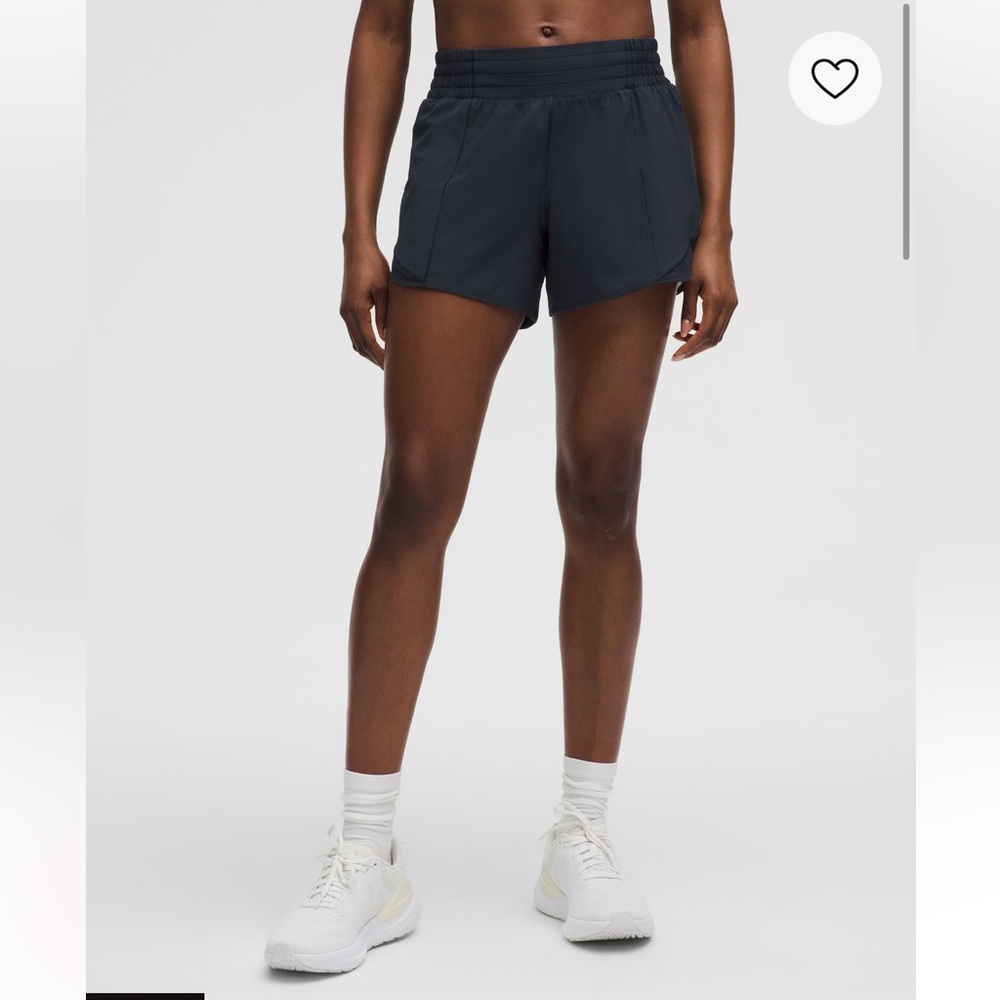 Women's Navy Athletic Shorts - Hottie Hot Short 4”